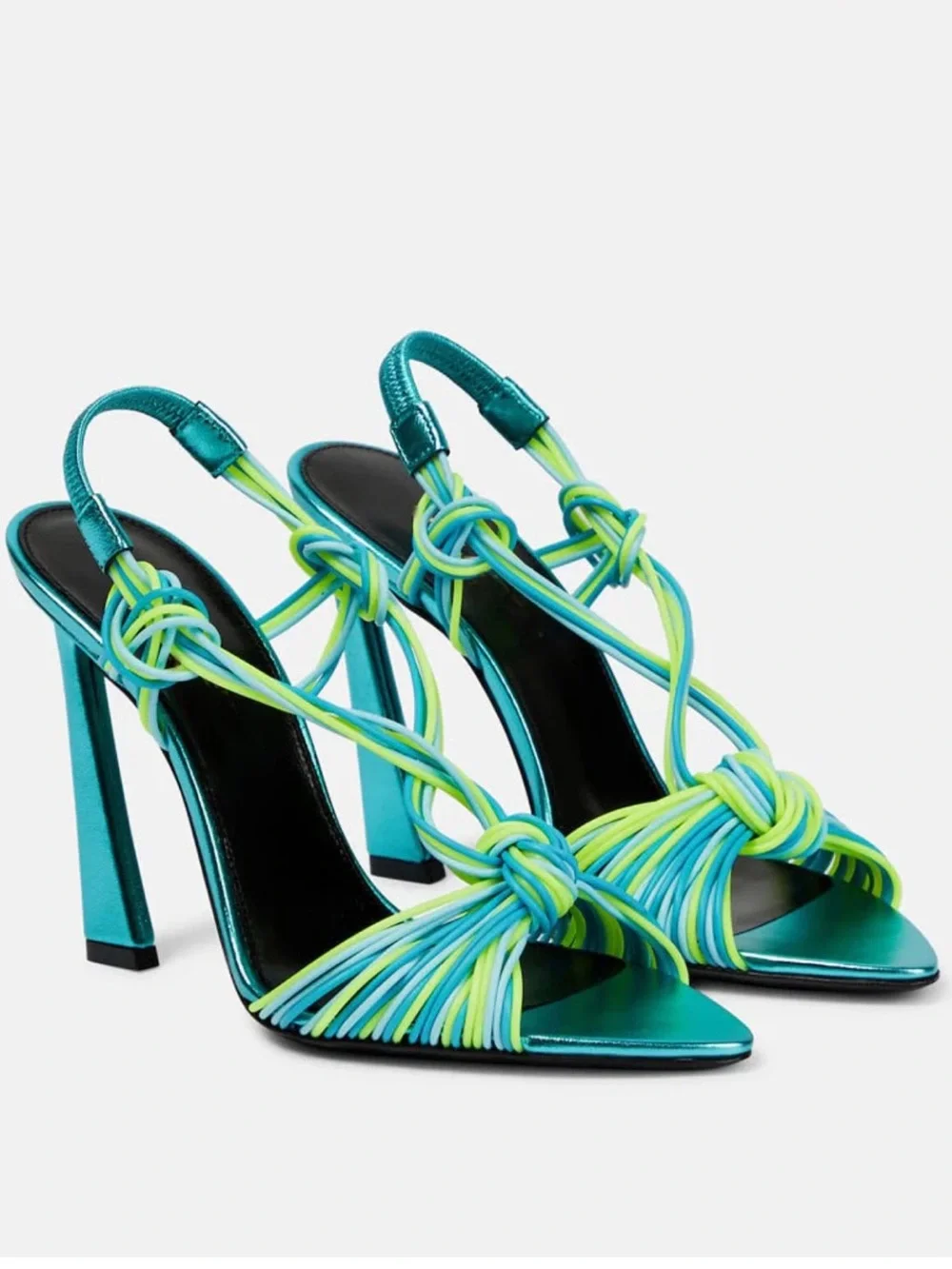 New Saint Laurent 120mm Gippy knot-detail sandals 39 $1,450